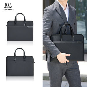 LouisWill Business Laptop Bag Fashion Shoulder Bag Portable Cross Body Bag Waterproof Messenger Bag Large Capacity Handbag Bag Lightweight Casual Bag Leisure Street Bag Suitable For 14-inches Laptops
