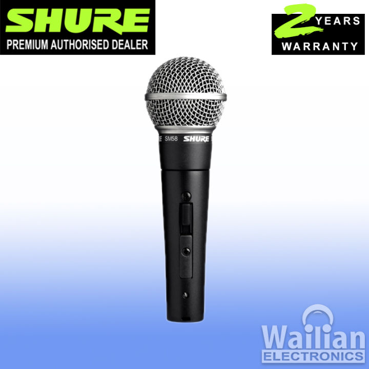 Shure SM58 S Legendary Vocal Microphone with On/Off Switch Shure