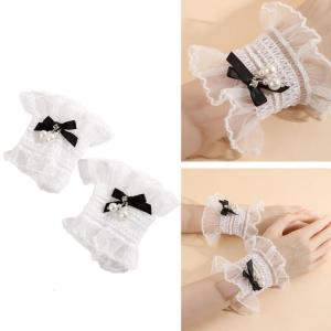 Comfortable Lace Wrist Cuffs With Adjustable Fit Fashion Lace Arm Accessories For Womens Prom Attires