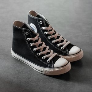 Sepatu Ventela Ethnic Black Natural High Sepatu Pria Casual Sneakers Sekolah Laki Laki Dewasa Keren Santai