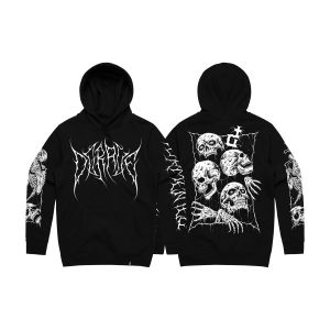 DGRAVE CREATIONS TORMENTED BLACK HOODIE
