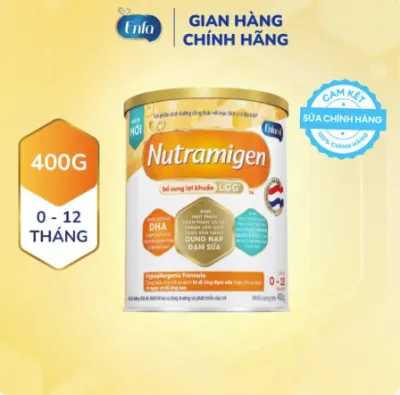 [Dành cho trẻ dị ứng đạm sữa bò] Sữa bột Nutramigen A+ 400g cho trẻ từ 0-12 tháng