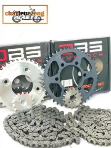 CHAIN & SPROCKET SET 428 SMASH/BARAKO/WAVE100/WAVE12/XRM125/RAIDER150/ROUSER135/TMX155 MOTORCYCLE