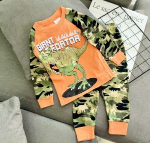 (9-23kg) Mẫu mới đẹp! Bộ thun borip họa tiết đẹp tay dài quần dài bé trai thun mềm co giãn mặc thoải mái (MSP 637)