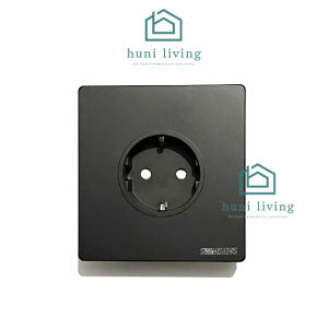 Stop Kontak Inbow Tanam Dinding Hitam Black Doff