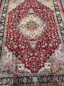 TABRIZ CARPETS Persian Silk bamboo fiber carpet area rug high quality 225x150 authentic in-stock