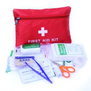 Travel&Household Portable Storage Bag First Aid Kit Organizer Set with Bandages Scissors and Gauze Travel Car Rescue and Epidemic Prevention