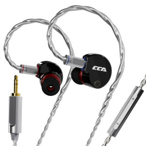 CCA Phoenix HiFi Earphones Dynamic Drive LCP Diaphragm Earphones Noise Cancelling Replaceable 2PIN Cable Gaming Wired Earphone