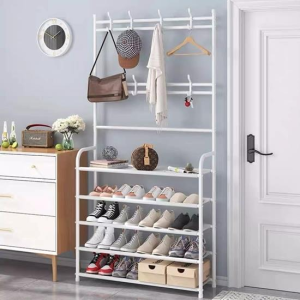 AVINAS  Multifunctional Coat Rack Landing Clothing Holder Hanger Floor Standing Storage Rack