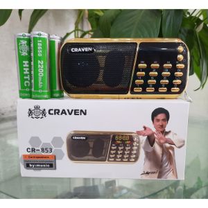 đài Fm radio Caraven-853 (3Pin) nghe FM-nhạc MP3 USB- Hàng bảo hành 12tháng