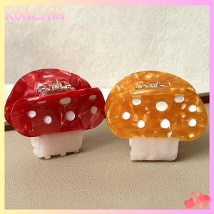[KUNLIAN] Dễ Thương Hình Dạng Nấm Tóc Nhỏ Móng Vuốt Thời Trang Sáng Tạo Acetate Tóc Clip Đáng Yêu Nhà Máy Cá Mập Clip Cho Cô Gái Tóc Phụ Kiện