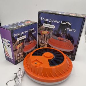 Lampu Emergency Tahan Lama LED 2 model Tenaga Surya Baterai Lithium Nyala 8 Jam /Lampu Emergency UFO Gantung Solar Panel Camping Lamp / Lampu Camping LED Gantung Outdoor Waterproof