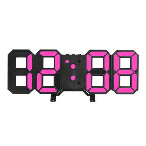 YILQQPER นาฬิกาเครื่องตกแต่งฝาผนัง LED นาฬิกาดิจิตอล3Dนาฬิกาแขวนผนังอัจฉริยะนาฬิกาปลุกตั้งโต๊ะโต๊ะสำนักงาน(ผลิตภัณฑ์บางอย่างมีอยู่ในสต็อกในท้องถิ่นสามารถจัดส่งได้ 2-3 วันปริมาณ จำกัด)