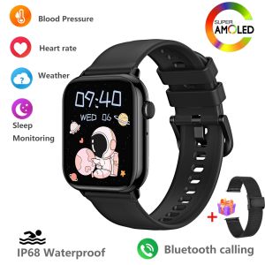 2024 NEW HD15 Smart Watch 1.75-inch Men Body Temperature BT Call IP68 Waterproof Always on Display GPS Sport Watches Women Smartwatch For Android