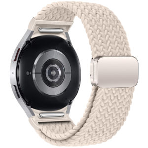 Zuzg Không Có Khoảng Cách dây bện Cho Samsung Galaxy Đồng Hồ 7 6 5 4 44Mm 40Mm/5 Pro Vòng đeo tay từ tính Galaxy Watch6 Watch4 Cổ Điển 47 43 Dây Đeo