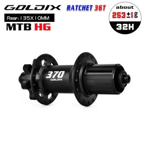 GOLDIX M370 Boost MTB Hub 32H 36T Ratchet 6 Bolt Disc Brake Front Rear Thru Axle 15x110 12x148 Mountain Bike Hub for Shimano SRA