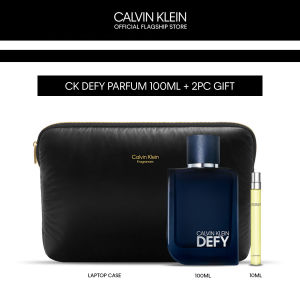 Calvin Klein CK Defy Parfum 100ml + 2pc gift (CK Defy EDP 10ml Penspray + Complimentary Calvin Klein Pouch)