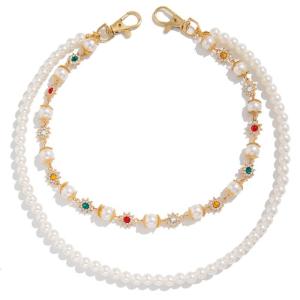 Pearls Rhinestoned Flower Waist Chain Strap for Fashion Forward Women Unique and Sophisticated Accessories