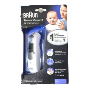 Braun ThermoScan 5 IRT6500 Digital Ear Thermometer for Babies Kids and Adults | Fast Gentle & Accurate Fever Tracking