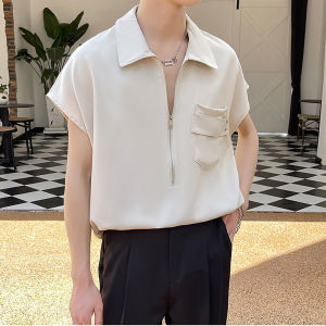 Áo sơ mi nam form rộng khóa kéo thiết kế trẻ trung lịch lãm siêu hot hè này H77