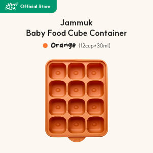 [Malang Honey] JAMMUK Square Silicone Baby Food Cube Storage Container with Lid 6cup/12cup