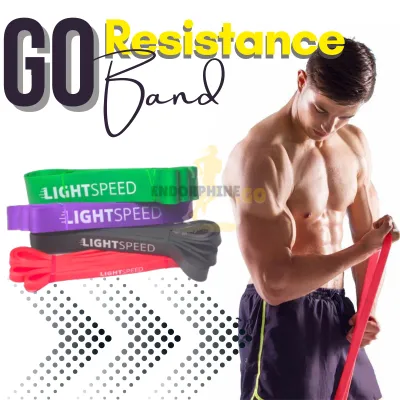 GO Resistance Band Panjang Tali Karet Latihan Gym Fitness Pull up Yoga