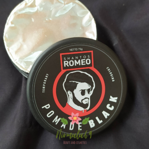 Shantos Romeo Pomade Black 75gr: Styling Pomade Anti Lengket & Tahan Lama