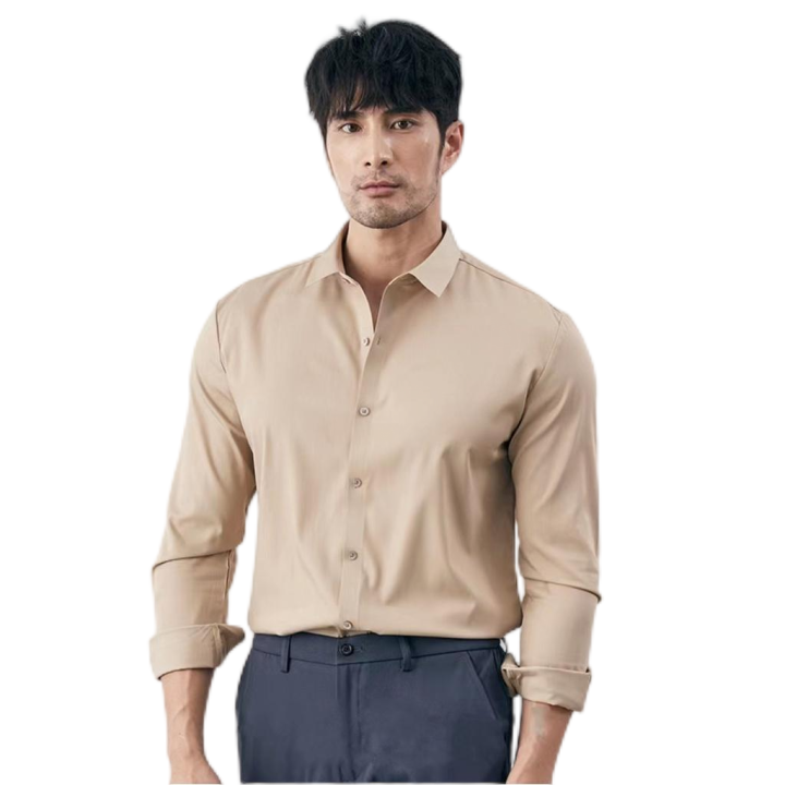 Long Sleeve Formal Business Polo for Men Plain Cotton Lazada PH