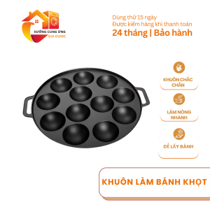 Khuôn làm bánh khọt chống dính tiện dụng khuôn đổ bánh khọt nhiều ô dùng cho gia đình