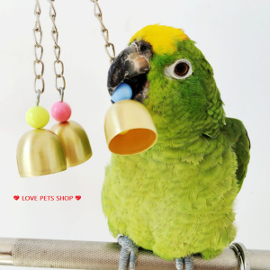 Đồ chơi cho Chim Vẹt chuông gió gắn chuồng (mẫu mới) - Love Pets Shop