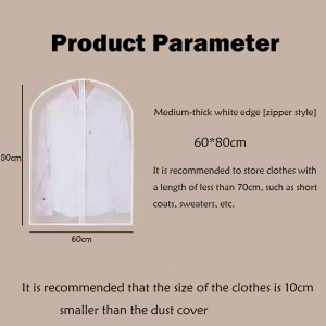 HCCM Transparent Garment Bag Dustproof Clothes Protector Cloth Cover Waterproof anti-scratch Storage Bag Clothes Suit Garment Dustproof Cover