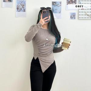 6014 Shira Shirred Long Sleeves Top | Atasan Wanita Lengan Panjang