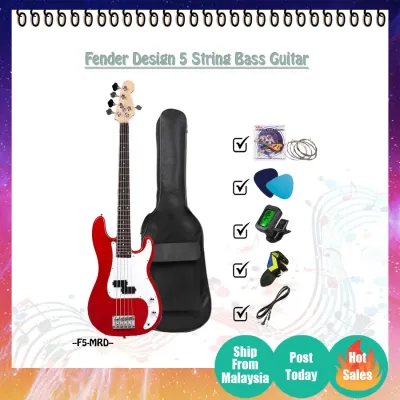 F5 5 String Fender Design Bass Guitar Package/ Bass Guitar Combo