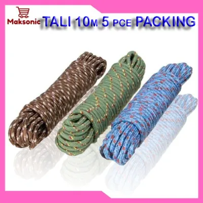 ROPE - TALI FOR MULTIPLE PURPOSE 10 or 20 METERS DIFFERENT COLOR- clothes Rope/ Rapping Rope best Quality