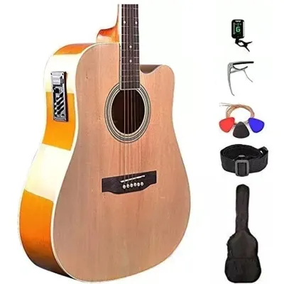 KAWES Electric Acoustic Guitar 6 String 41 inch Acoustic Electric Guitar With 2 /4EQ PICKUP Acoustic-Electric Guitars