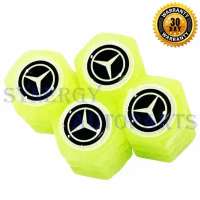 Tutup Pentil Ban Logo Merk Brand Mobil Motor Glow In The Dark 4 Pcs