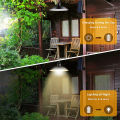 Solar Pendant Light dengan Remote Control Lampu Dinding Dalam Ruangan Tahan Air Portabel Berkemah Taman Halaman Lampu Gantung untuk Taman Jalan. 