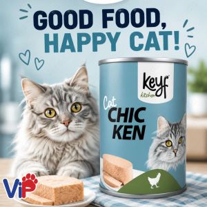 Keyf Kitchen Delicious Cat Food in Gravy Premium Wet Pâté Meals with Irresistible Meat & Fish Flavors for Every Cat’s Mealtime