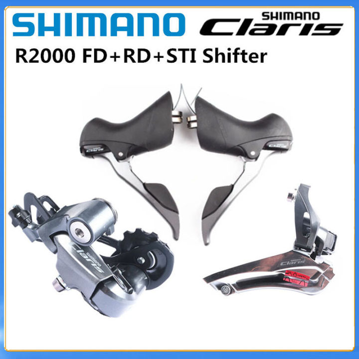 Shimano Claris R2000 3pcs Groupset 2x8 Speed Road Bike Shifter