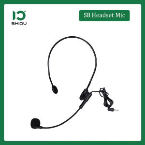 SHIDU S8 3.5mm Wired Headset Microphone Adjustable Mic for Voice Amplifier Headset Microphone for Computer Mobile phone Loudspeakers and Speakers