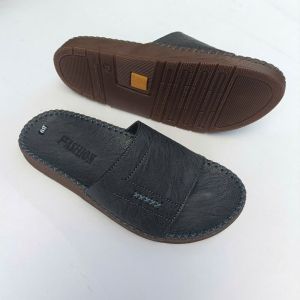 Dép nam đẹp   Dép quai ngang nam cao cấp DTXL1 ba màu Đen Nâu Xám đế lõm ôm chân may viền thủ công bền đẹp