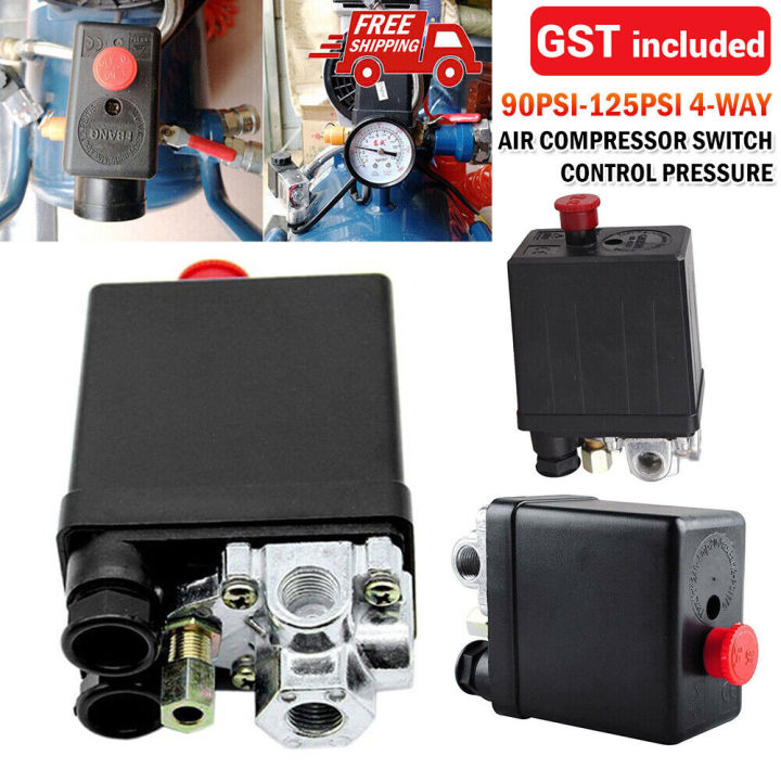 Air Compressor Switch Control Pressure Valve Replacement Parts 90PSI ...