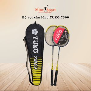 Bộ vợt cầu lông YUKO giá rẻ - Vợt căng dây sẵn 9kg đi kèm túi màu sắc đa dạng - Mã 7300 - Minx Sport