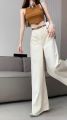Womens long and wide tube jeans, high back KABICO womens jeans Ulzzang_K61. 