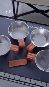 PU Leather Camping Cup Handle Cover Protect Hand From Burn Fit Various Cup Size Camping Mugs Cup Handle Protectors Guard