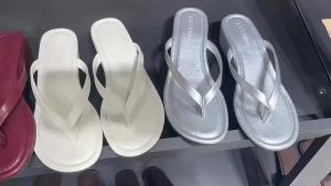Elegant Black Flip-Flops For Women 2026 Summer New Style Suitable For Outdoor Wear Versatile With Skirts Wedge Heel Thick-Soled Sandals