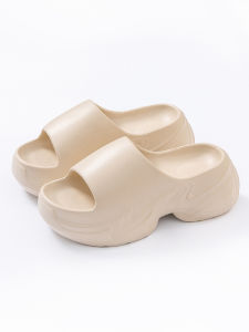 [Free Shipping] Summer outdoor high-heeled thick-soled sandals for women non-slip height-increasing fashionable and trendy beach sandals