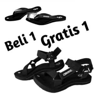 Hot Beli 1 Gratis 1 Promo sandal gunung anak-dewasa new/sandal pria new/sandal gunung outdoor terbaru/sandal outhers