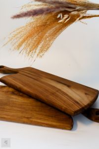 Papan Pemotong Kayu Jati Asli Premium | Teak Wood Cutting Board 39x16cm Tebal 2cm | Talenan Kayu Natural | Serving Tray Charcuterie Board Tapak Kek Hiasan Dapur Rustic | Wooden Chopping Board Malaysia | Tectona Furniture