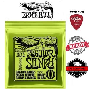 (LOCAL SELLER) Ernie Ball 2221 Regular Slinky 10-46 Electric Guitar Strings Tali Gitar Lektrik